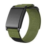 For WHOOP 4.0 Two Sections Hook And Loop Fastener Nylon Watch Band(Green)