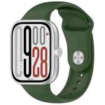 For Redmi Watch 5 / Xiaomi Smart Band 9 Pro Reverse Buckle Solid Color Silicone Watch Band(Army Green)