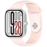 For Redmi Watch 5 / Xiaomi Smart Band 9 Pro Reverse Buckle Solid Color Silicone Watch Band(Light Pink)