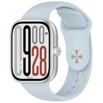 For Redmi Watch 5 / Xiaomi Smart Band 9 Pro Reverse Buckle Solid Color Silicone Watch Band(Light Blue)