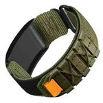 For WHOOP 4.0 Nylon Hook and Loop Fastener Watch Band(Military Green)