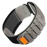 For WHOOP 4.0 Nylon Hook and Loop Fastener Watch Band(Gray)