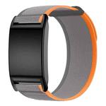 For WHOOP 4.0 Nylon Loop Watch Band(Orange Gray)