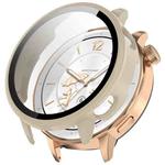 For OPPO Watch X2 Mini Tempered Film Integrated PC Watch Protective Case(Ivory White)