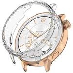 For OPPO Watch X2 Mini Single Row Diamond Half Coverage Hollow PC Watch Protective Case(Transparent)