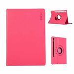 For Samsung Galaxy Tab S10 Ultra / S9 Ultra ENKAY 360 Degree Rotation Litchi Leather Smart Tablet Case(Rose Red)