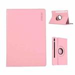For Samsung Galaxy Tab S10 Ultra / S9 Ultra ENKAY 360 Degree Rotation Litchi Leather Smart Tablet Case(Pink)