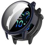 For Garmin Vivoactive 6 Tempered Film Integrated PC Watch Protective Case(Blue)