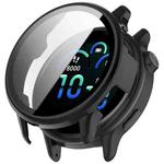 For Garmin Vivoactive 6 Tempered Film Integrated PC Watch Protective Case(Black)