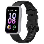 For Keep Band B5  / B4 / B4 Lite Colorful Quick Release Buckle Silicone Watch Band(Black)