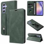 For Samsung Galaxy A54 5G Wristband Magnetic Leather Phone Case(Green)