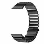 20mm Loop Slingshot Buckle Stainless Steel Watch Band(Black)
