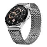 22mm Nine-beads Magnetic Buckle Stainless Steel Watch Band(Titanium Color)