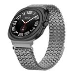 For Samsung Galaxy Watch Ultra 47mm Nine-beads Magnetic Buckle Stainless Steel Watch Band(Titanium Color)