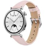 18mm Slim Genuine Leather Watch Band(Pink)