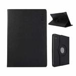 For iPad Air 11 2025 / 2024 / Air 10.9 2022 ENKAY 360 Degree Rotation Litchi Leather Smart Tablet Case(Black)