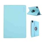 For iPad Air 11 2025 / 2024 / Air 10.9 2022 ENKAY 360 Degree Rotation Litchi Leather Smart Tablet Case(Light Blue)