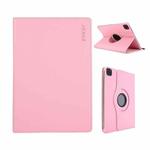 For iPad Air 11 2025 / 2024 / Air 10.9 2022 ENKAY 360 Degree Rotation Litchi Leather Smart Tablet Case(Pink)