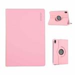 For iPad mini 2024 / mini 6 ENKAY 360 Degree Rotation Litchi Leather Smart Tablet Case(Pink)