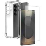 For Samsung Galaxy S25 Ultra 5G NORTHJO 2 in 1 TPU Airbag Shockproof Phone Case with Screen Film(Clear)