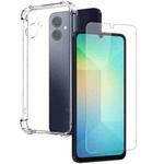 For Samsung Galaxy A06  4G / 5G NORTHJO 2 in 1 TPU Airbag Shockproof Phone Case with Screen Film(Clear)