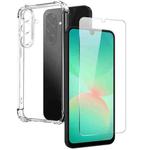 For Samsung Galaxy A26 5G NORTHJO 2 in 1 TPU Airbag Shockproof Phone Case with Screen Film(Clear)