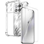 For Xiaomi 15 5G NORTHJO 2 in 1 TPU Airbag Shockproof Phone Case with Screen Film(Clear)