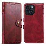 For iPhone 15 Suteni Q-03 Oil Wax Magnetic Clasp Leather Phone Case(Red)