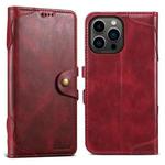 For iPhone 14 Pro Suteni Q-03 Oil Wax Magnetic Clasp Leather Phone Case(Red)