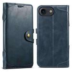 For iPhone 7 / 8 / SE 2022 Suteni Q-03 Oil Wax Magnetic Clasp Leather Phone Case(Blue)