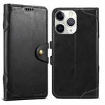 For iPhone 11 Pro Max Suteni Q-03 Oil Wax Magnetic Clasp Leather Phone Case(Black)