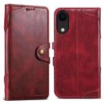 For iPhone XR Suteni Q-03 Oil Wax Magnetic Clasp Leather Phone Case(Red)