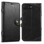 For iPhone 8 Plus / 7 Plus Suteni Q-03 Oil Wax Magnetic Clasp Leather Phone Case(Black)