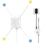WAVLINK WN588HA2 AP Repeater WiFi Signal Booster AC1200 Dual Band WiFi Extender, Plug:UK Plug