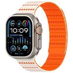 For Apple Watch 42mm / 41mm / 40mm / 38mm Honeycomb Magnetic Watch Band(Starlight Orange)