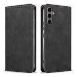 For Samsung Galaxy A34 5G Dreamy Magnetic Dual-fold Calfskin Leather Phone Case(Black)