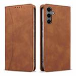 For Samsung Galaxy A34 5G Dreamy Magnetic Dual-fold Calfskin Leather Phone Case(Crown)