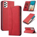For Samsung Galaxy A53 Dreamy Magnetic Dual-fold Calfskin Leather Phone Case(Red)