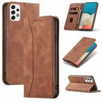 For Samsung Galaxy A53 Dreamy Magnetic Dual-fold Calfskin Leather Phone Case(Crown)