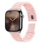 For Apple Watch 42mm / 41mm / 40mm / 38mm Candy Three-bead Magnetic Buckle PC Watch Band(Light Pink)