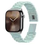 For Apple Watch 46mm / 49mm / 45mm / 44mm Candy Three-bead Magnetic Buckle PC Watch Band(Light Green)
