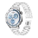 For Samsung Galaxy Watch 7 40mm / 44mm Candy Three Beads Magnetic Buckle Watch Band(Transparent)