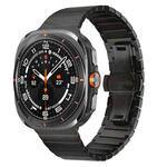 For Samsung Galaxy Watch Ultra 47mm One-bead Butterfly Buckle Stainless Steel Watch Band(Grey)