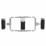 C072 Aluminum Alloy Handheld Smartphone Cage Rig Photography Stabilizer Dual Handle Frame