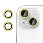 For iPhone 15 Kalebol No Flicker Ultra-Thin Individual Camera Lens Tempered Glass Film(Gold)