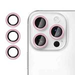 For iPhone 14 Pro Max Kalebol No Flicker Ultra-Thin Individual Camera Lens Tempered Glass Film(Pink)