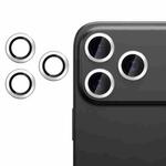 For iPhone 17 Pro Kalebol No Flicker Ultra-Thin Individual Camera Lens Tempered Glass Film(Silver)