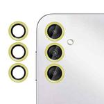 For Samsung Galaxy A14 / A34 Kalebol No Flicker Ultra-Thin Individual Camera Lens Tempered Glass Film(Gold)