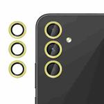 For Samsung Galaxy A54 5G Kalebol No Flicker Ultra-Thin Individual Camera Lens Tempered Glass Film(Gold)