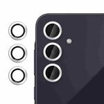 For Samsung Galaxy A55 5G Klebol No Flicker Ultra-Thin Individual Camera Lens Tempered Glass Film(Silver)